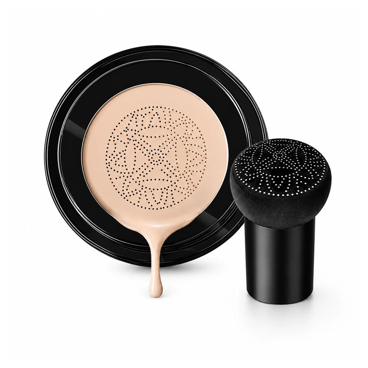 Eelhoe Air Cushion BB Cream in a compact with a sponge applicator, designed for lightweight, natural makeup coverage.